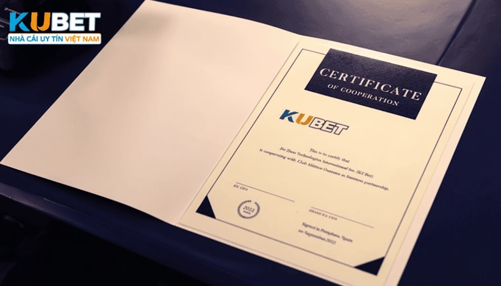 Kubet sở hữu đầy đủ giấy phép hoạt động