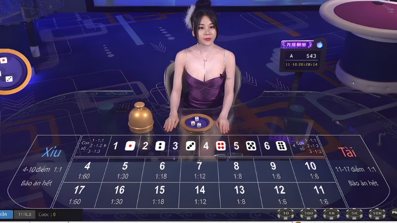 DP Casino Kubet sở hữu sảnh live xuyên màn đêm